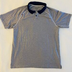 Rhone Men's Delta Pique Polo - Classic Collar - Medium - Blue